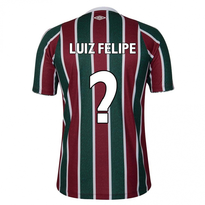 Kids Football Luiz Felipe #0 Green Maroon White Home Jersey 2024/25 T-Shirt Canada