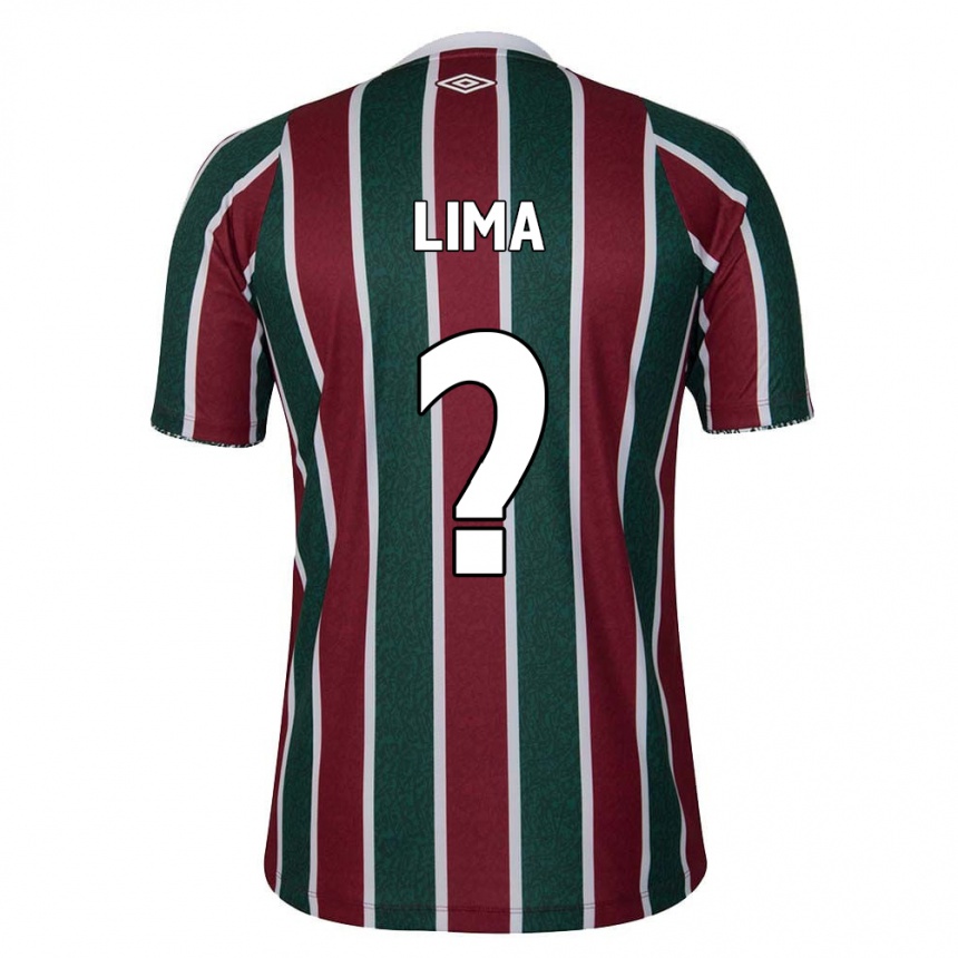 Kids Football Daniel Lima #0 Green Maroon White Home Jersey 2024/25 T-Shirt Canada