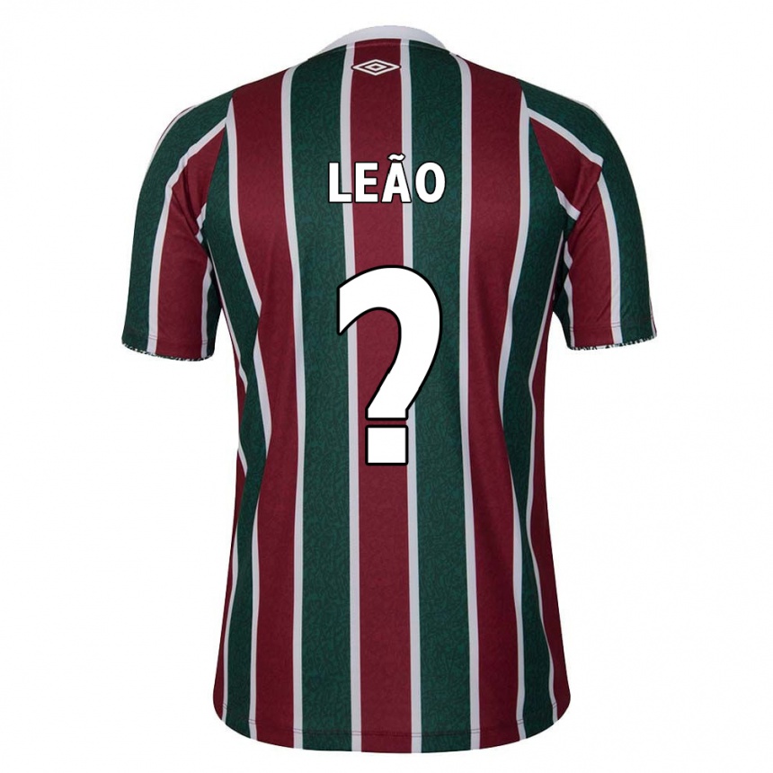 Kids Football Caio Leão #0 Green Maroon White Home Jersey 2024/25 T-Shirt Canada