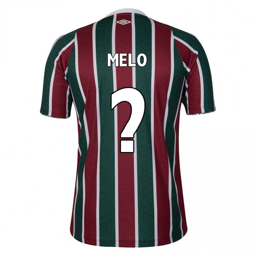 Kids Football Davi Melo #0 Green Maroon White Home Jersey 2024/25 T-Shirt Canada