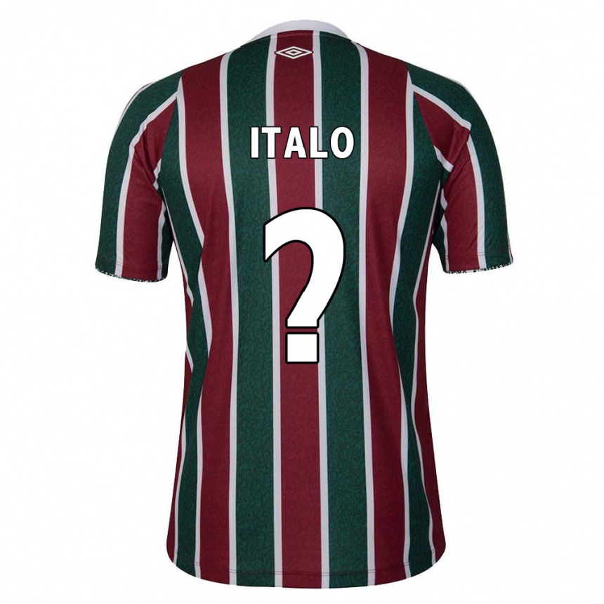 Kids Football Italo #0 Green Maroon White Home Jersey 2024/25 T-Shirt Canada