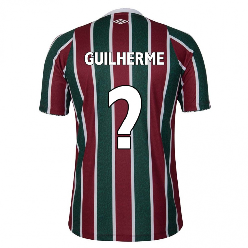 Kids Football Luiz Guilherme #0 Green Maroon White Home Jersey 2024/25 T-Shirt Canada