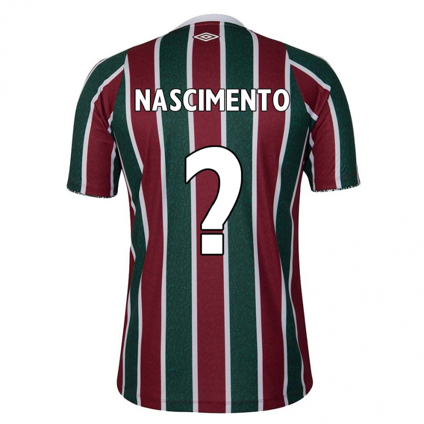 Kids Football Hiago Nascimento #0 Green Maroon White Home Jersey 2024/25 T-Shirt Canada