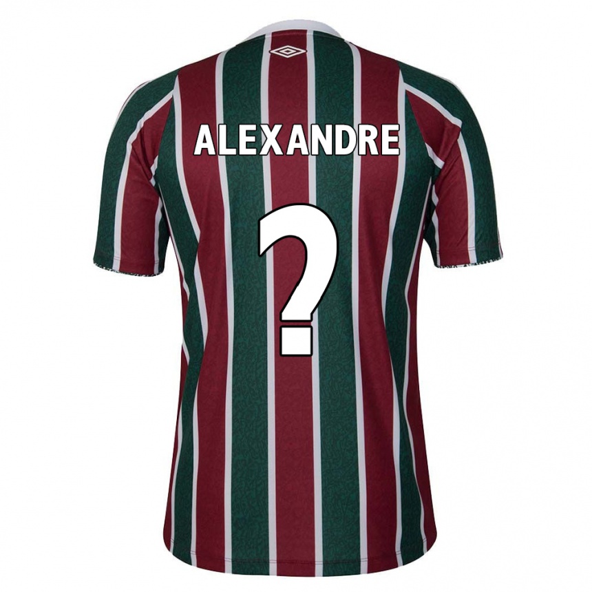 Kids Football Alexandre #0 Green Maroon White Home Jersey 2024/25 T-Shirt Canada