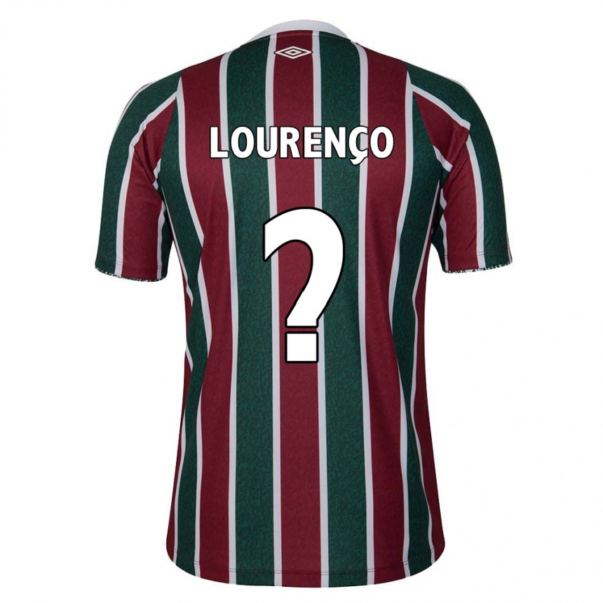 Kids Football João Lourenço #0 Green Maroon White Home Jersey 2024/25 T-Shirt Canada