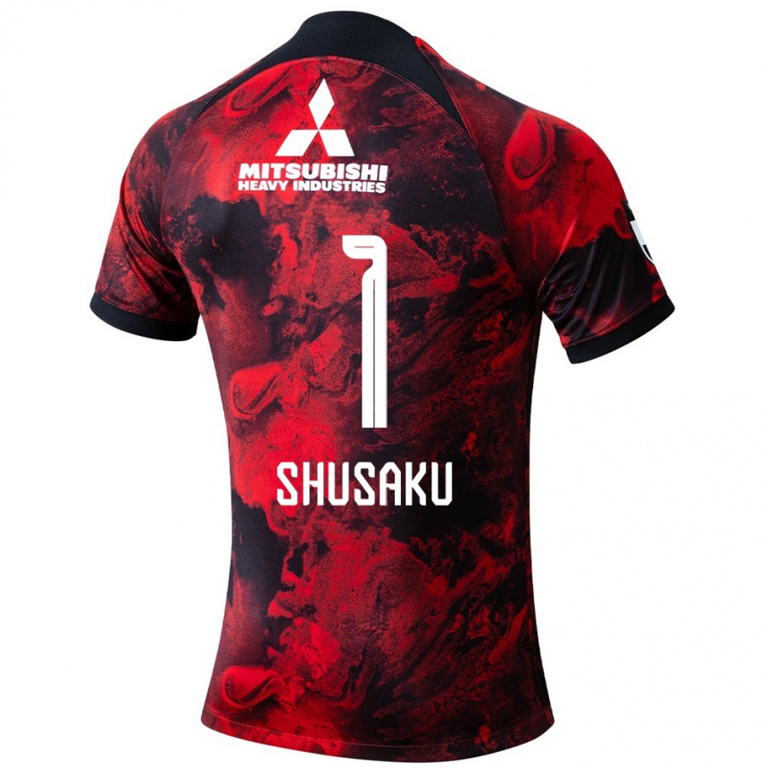 Kids Football Shusaku Nishikawa #1 Red Black Home Jersey 2024/25 T-Shirt Canada