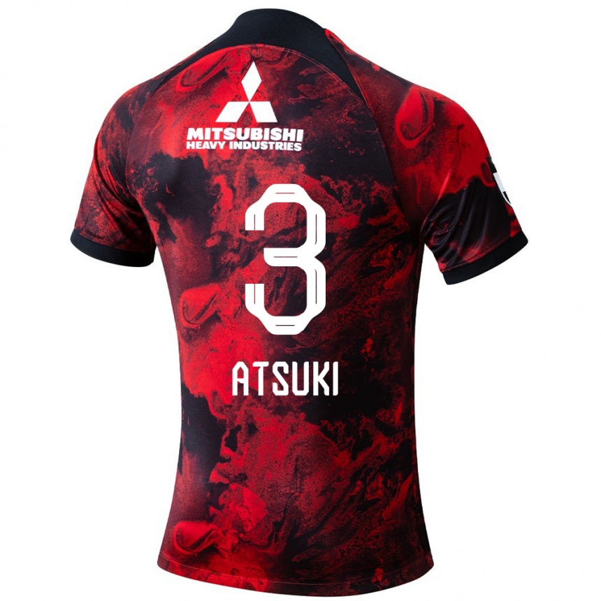 Kids Football Atsuki Ito #3 Red Black Home Jersey 2024/25 T-Shirt Canada