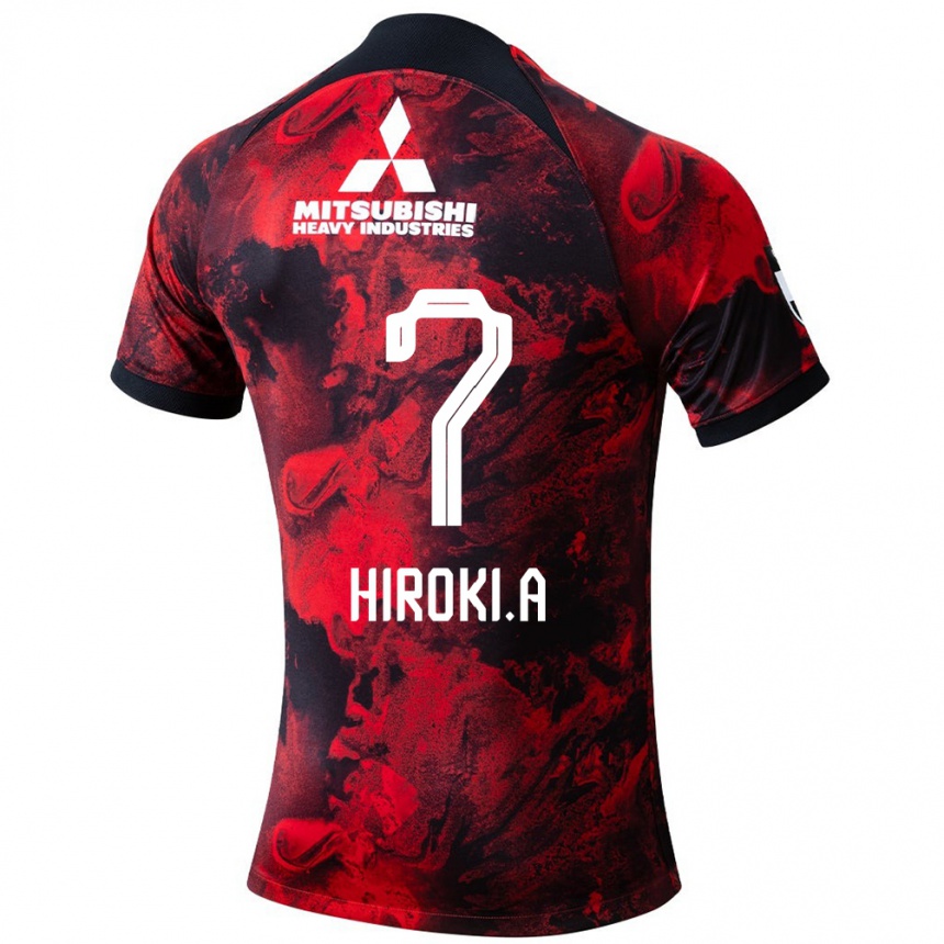 Enfant Football Maillot Hiroki Abe #7 Rouge Noir Tenues Domicile 2024/25 Canada