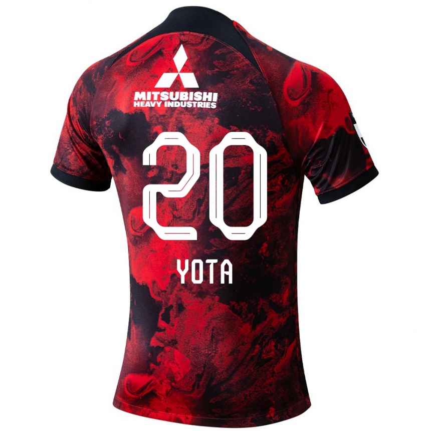 Kids Football Yota Sato #20 Red Black Home Jersey 2024/25 T-Shirt Canada