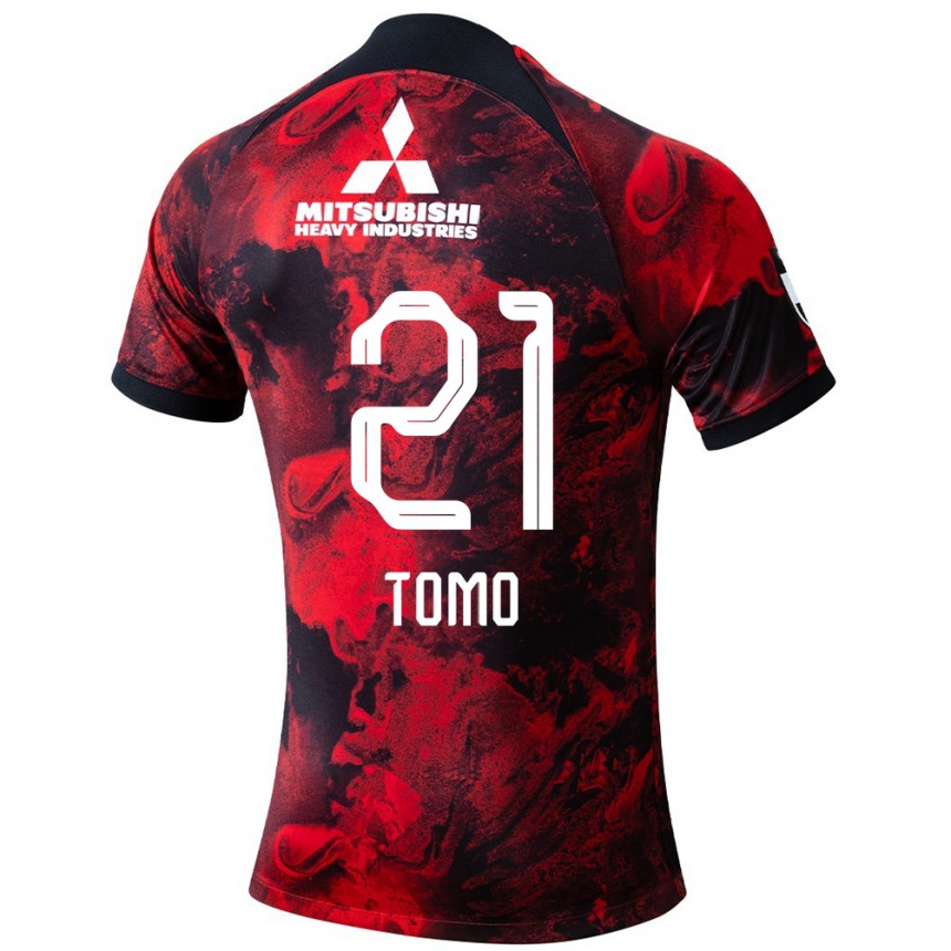 Kids Football Tomoaki Okubo #21 Red Black Home Jersey 2024/25 T-Shirt Canada