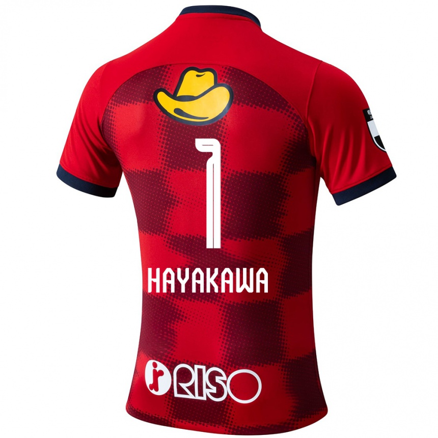 Kids Football Tomoki Hayakawa #1 Red Blue White Home Jersey 2024/25 T-Shirt Canada