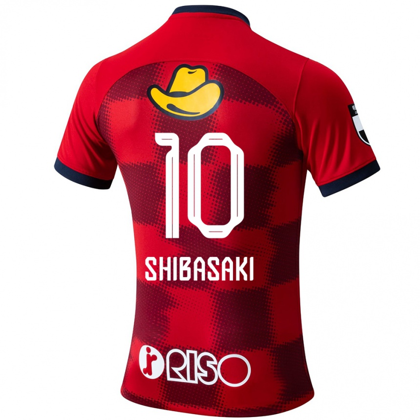 Kids Football Gaku Shibasaki #10 Red Blue White Home Jersey 2024/25 T-Shirt Canada