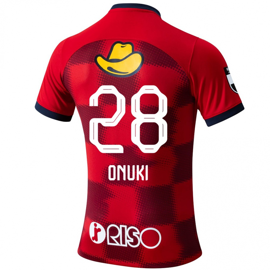 Enfant Football Maillot Rui Onuki #28 Rouge Bleu Blanc Tenues Domicile 2024/25 Canada