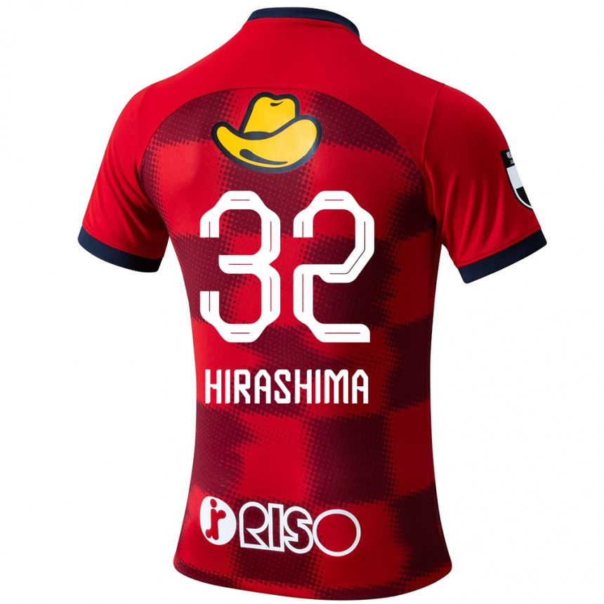 Kids Football Daigo Hirashima #32 Red Blue White Home Jersey 2024/25 T-Shirt Canada