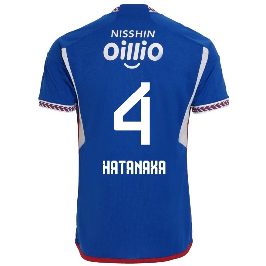 Enfant Football Maillot Shinnosuke Hatanaka #4 Bleu Blanc Rouge Tenues Domicile 2024/25 Canada