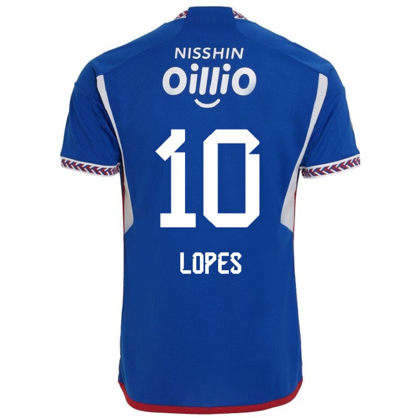 Enfant Football Maillot Anderson Lopes #10 Bleu Blanc Rouge Tenues Domicile 2024/25 Canada