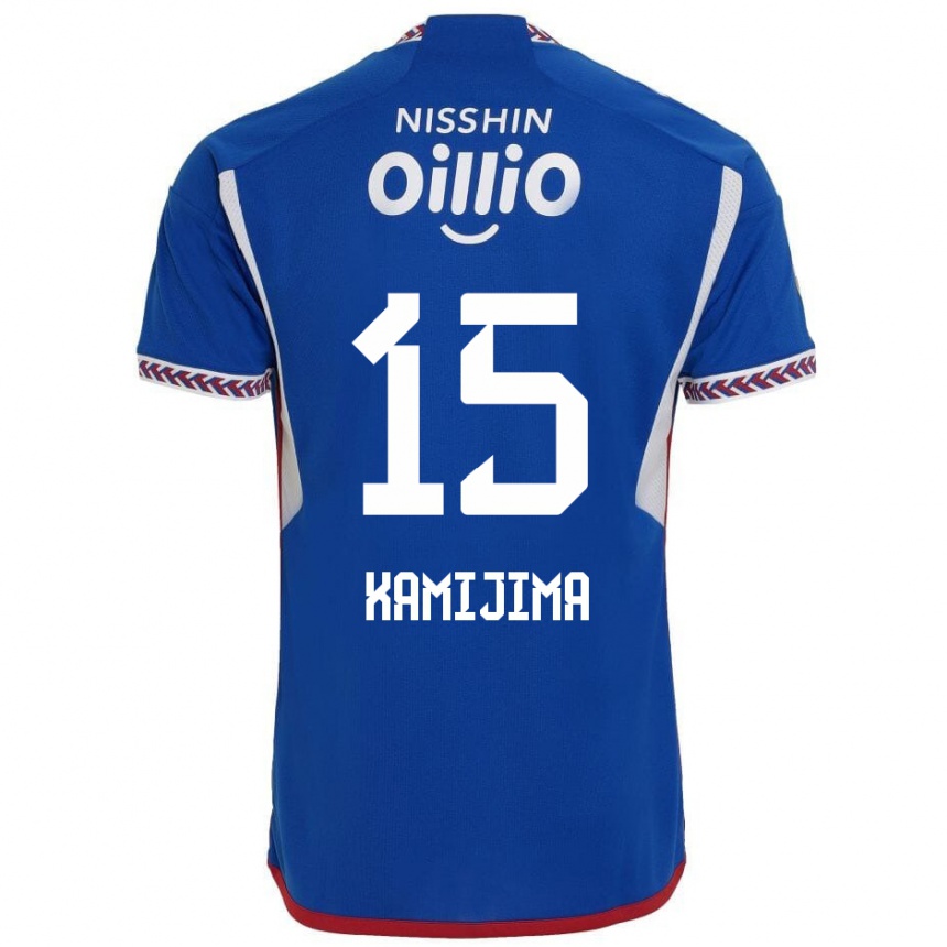 Enfant Football Maillot Takumi Kamijima #15 Bleu Blanc Rouge Tenues Domicile 2024/25 Canada