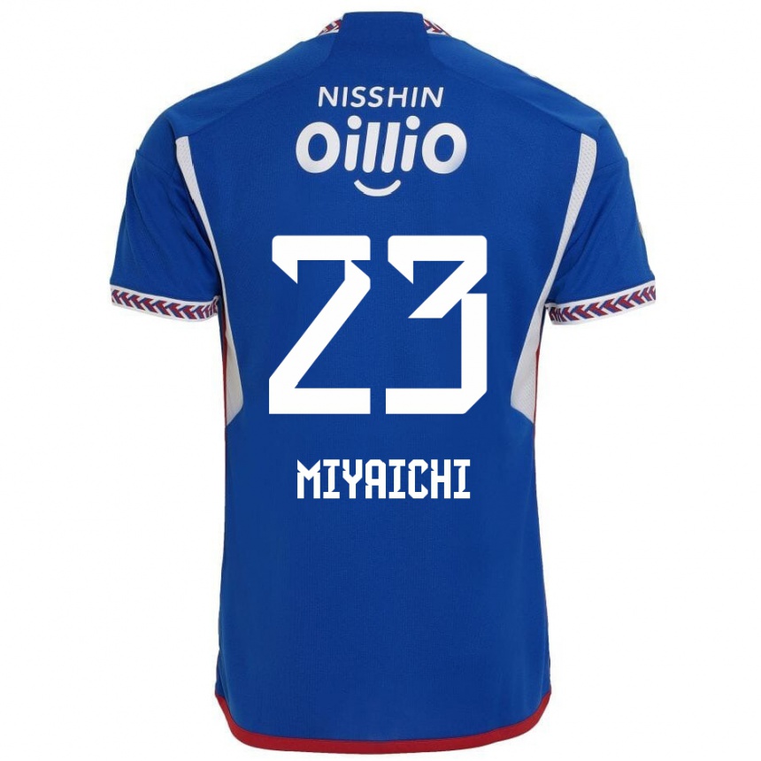 Kids Football Ryo Miyaichi #23 Blue White Red Home Jersey 2024/25 T-Shirt Canada