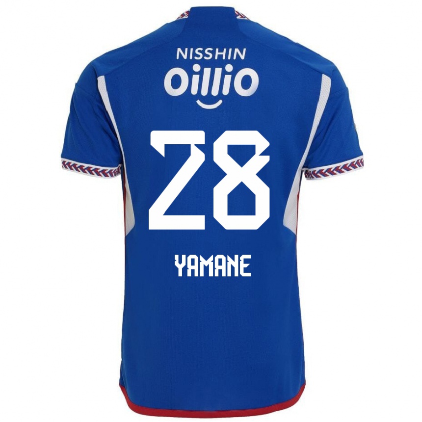 Enfant Football Maillot Riku Yamane #28 Bleu Blanc Rouge Tenues Domicile 2024/25 Canada