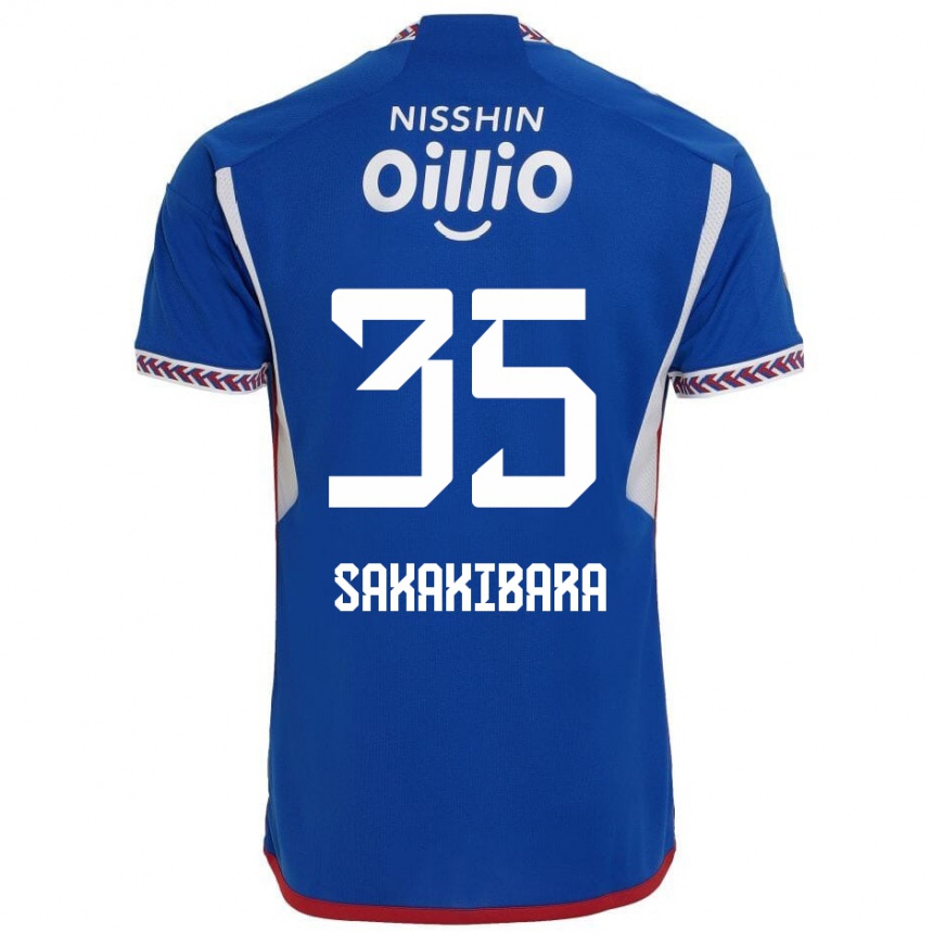 Enfant Football Maillot Keigo Sakakibara #35 Bleu Blanc Rouge Tenues Domicile 2024/25 Canada