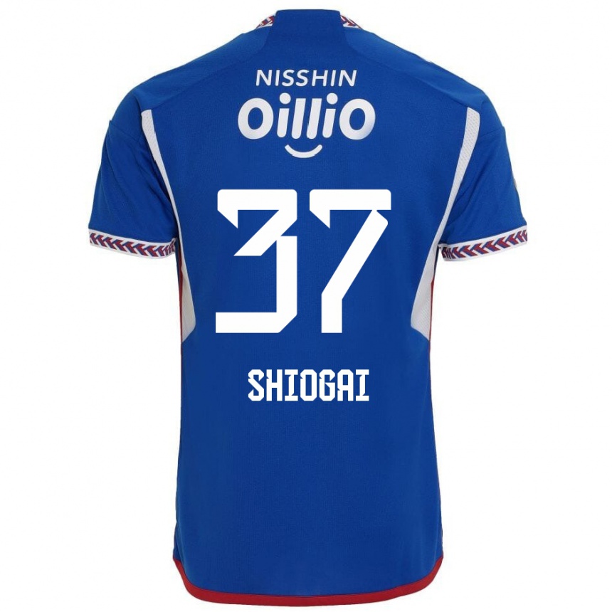 Enfant Football Maillot Kento Shiogai #37 Bleu Blanc Rouge Tenues Domicile 2024/25 Canada