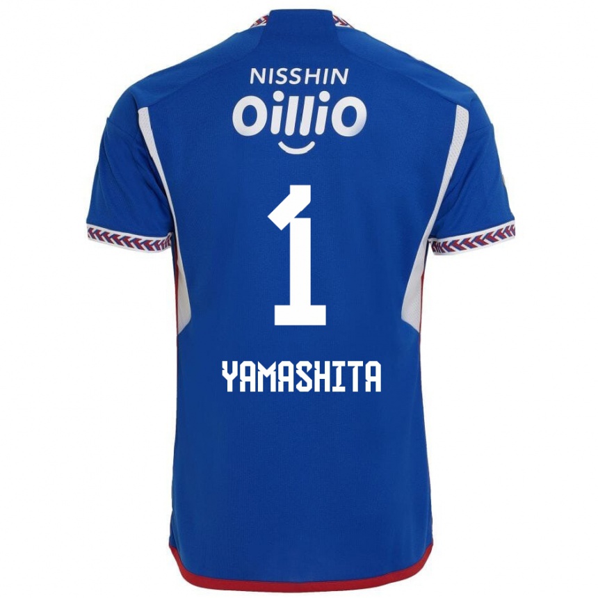 Enfant Football Maillot Shoma Yamashita #1 Bleu Blanc Rouge Tenues Domicile 2024/25 Canada