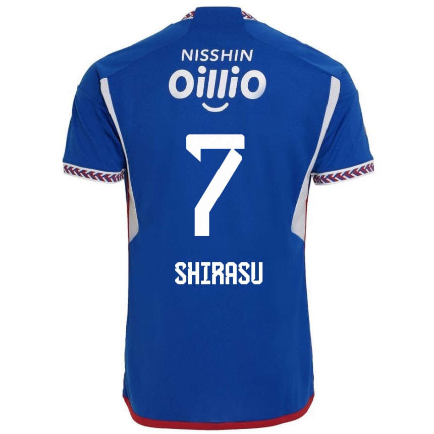 Enfant Football Maillot Kento Shirasu #7 Bleu Blanc Rouge Tenues Domicile 2024/25 Canada