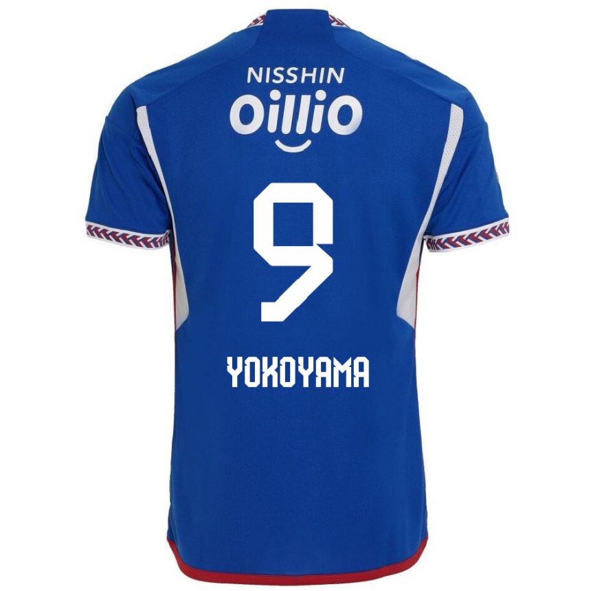 Kids Football Shunsuke Yokoyama #9 Blue White Red Home Jersey 2024/25 T-Shirt Canada