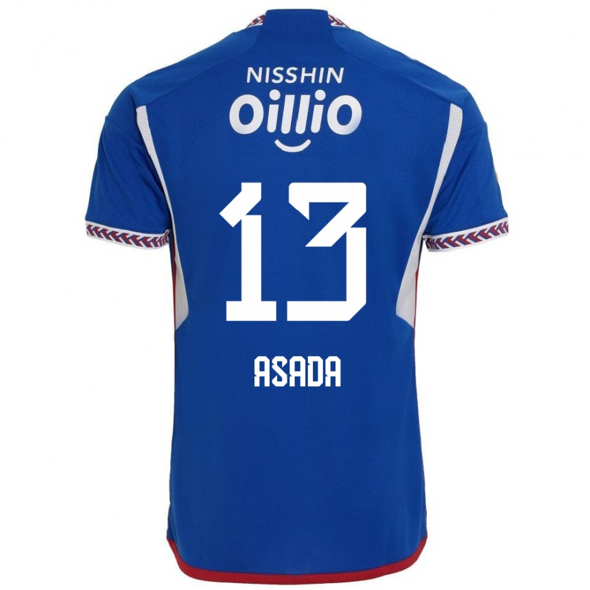 Kids Football Taisho Asada #13 Blue White Red Home Jersey 2024/25 T-Shirt Canada