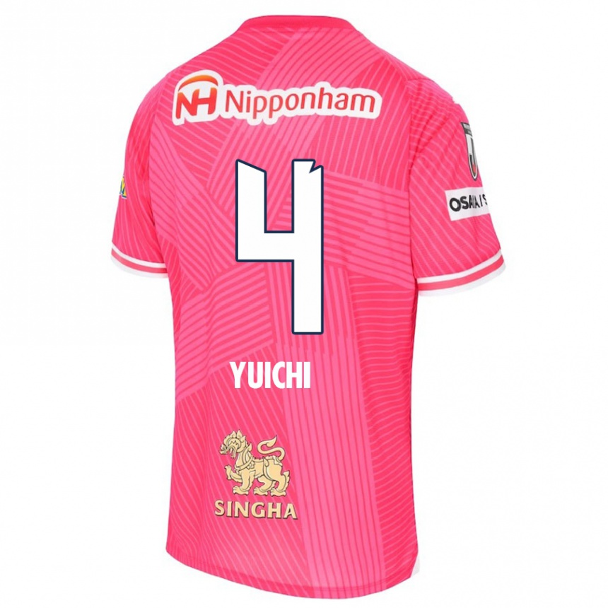 Enfant Football Maillot Yuichi Hirano #4 Rose Blanc Tenues Domicile 2024/25 Canada