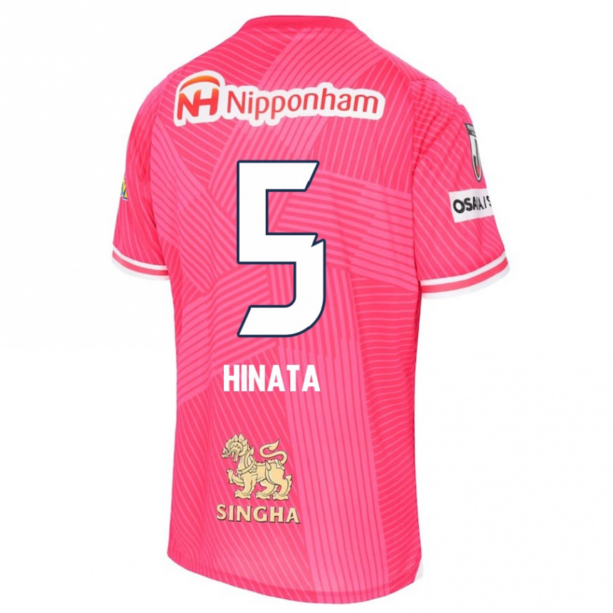 Kids Football Hinata Kida #5 Pink White Home Jersey 2024/25 T-Shirt Canada