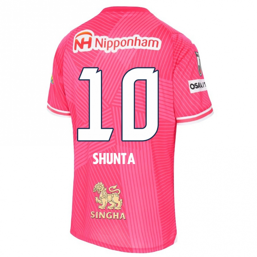 Enfant Football Maillot Shunta Tanaka #10 Rose Blanc Tenues Domicile 2024/25 Canada