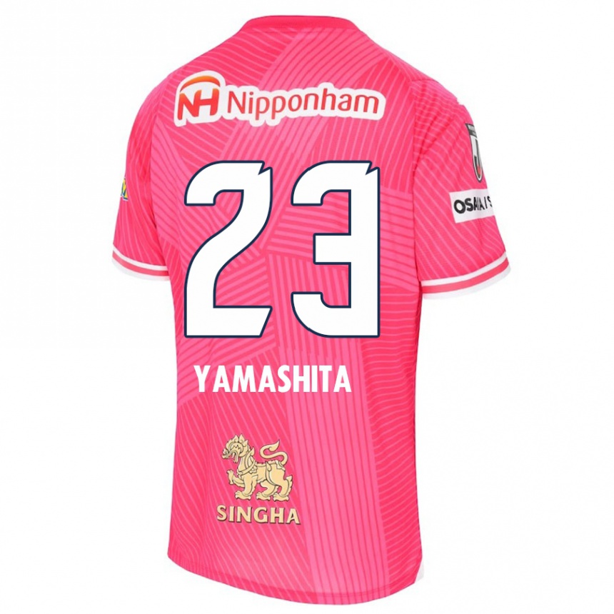 Enfant Football Maillot Tatsuya Yamashita #23 Rose Blanc Tenues Domicile 2024/25 Canada