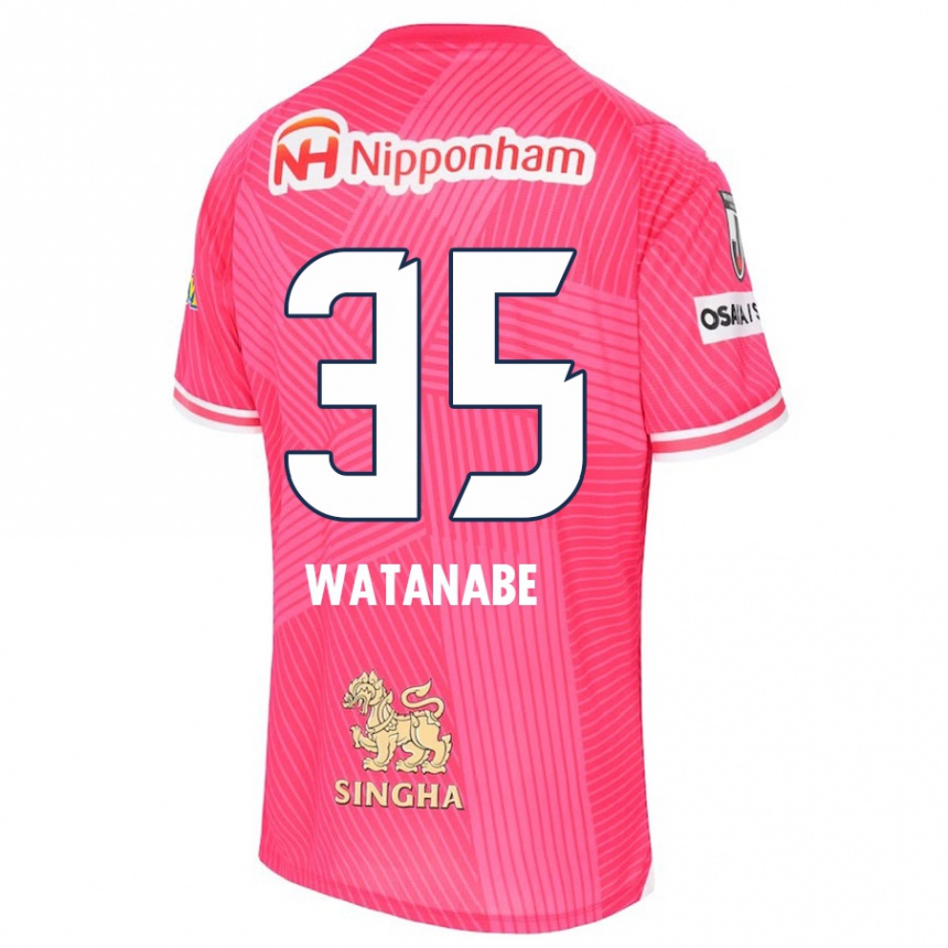 Enfant Football Maillot Ryo Watanabe #35 Rose Blanc Tenues Domicile 2024/25 Canada