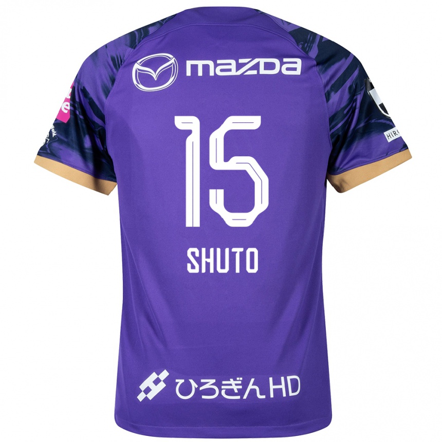 Kids Football Shuto Nakano #15 Purple White Home Jersey 2024/25 T-Shirt Canada