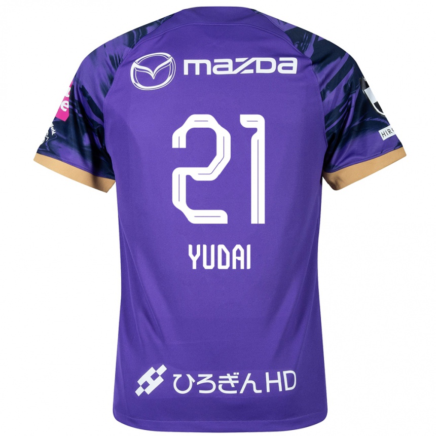 Kids Football Yudai Tanaka #21 Purple White Home Jersey 2024/25 T-Shirt Canada