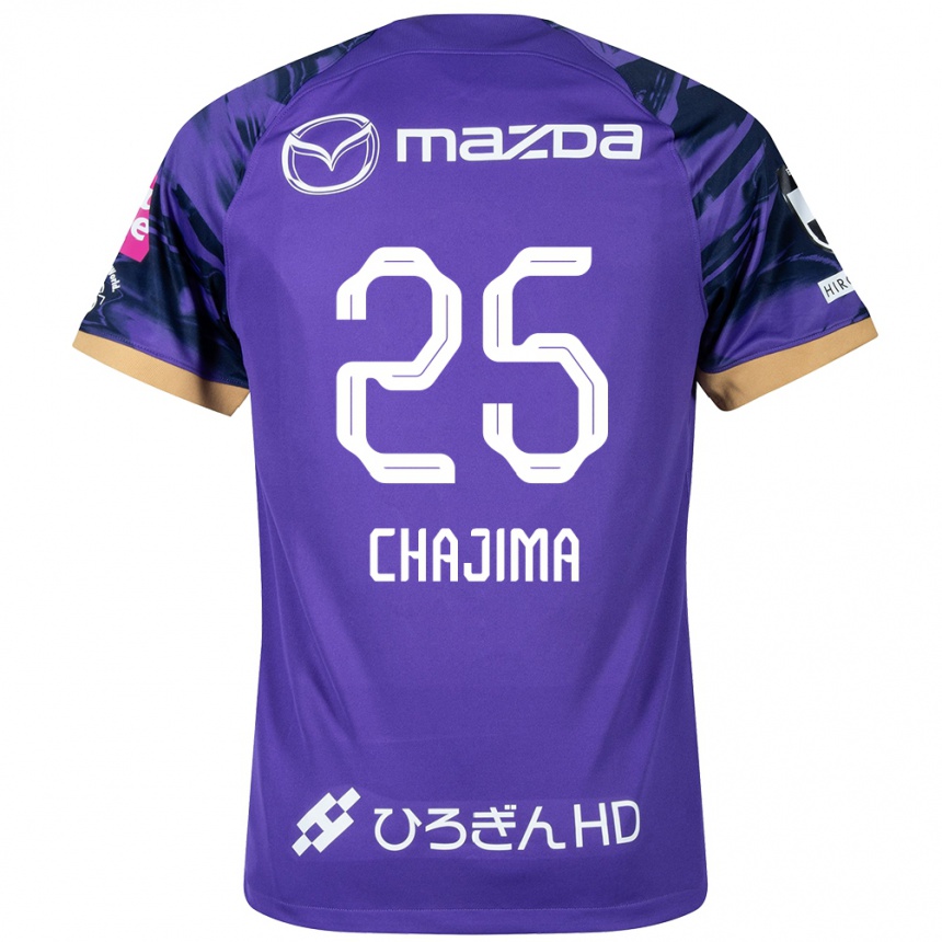 Enfant Football Maillot Yusuke Chajima #25 Blanc Violet Tenues Domicile 2024/25 Canada