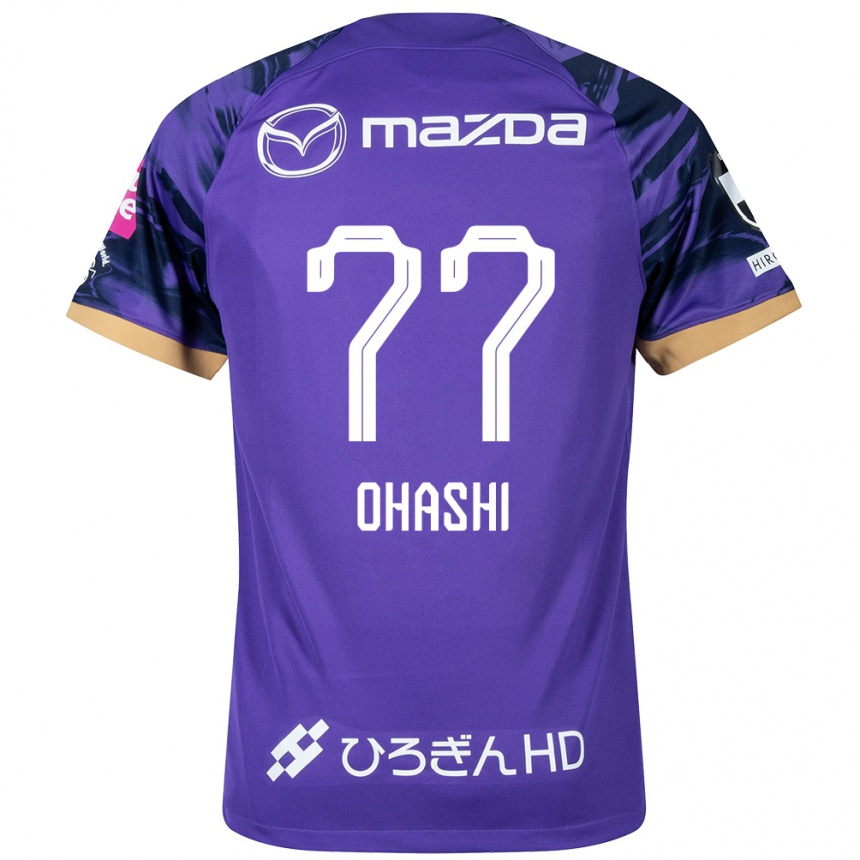 Kids Football Yuki Ohashi #77 Purple White Home Jersey 2024/25 T-Shirt Canada