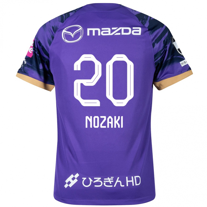 Enfant Football Maillot Kota Nozaki #20 Blanc Violet Tenues Domicile 2024/25 Canada