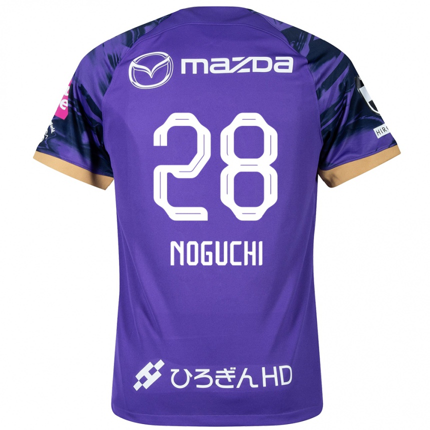 Enfant Football Maillot Rento Noguchi #28 Blanc Violet Tenues Domicile 2024/25 Canada