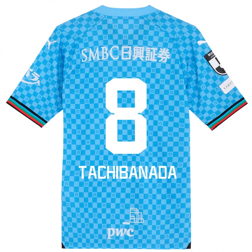 Enfant Football Maillot Kento Tachibanada #8 Bleu Azur Tenues Domicile 2024/25 Canada