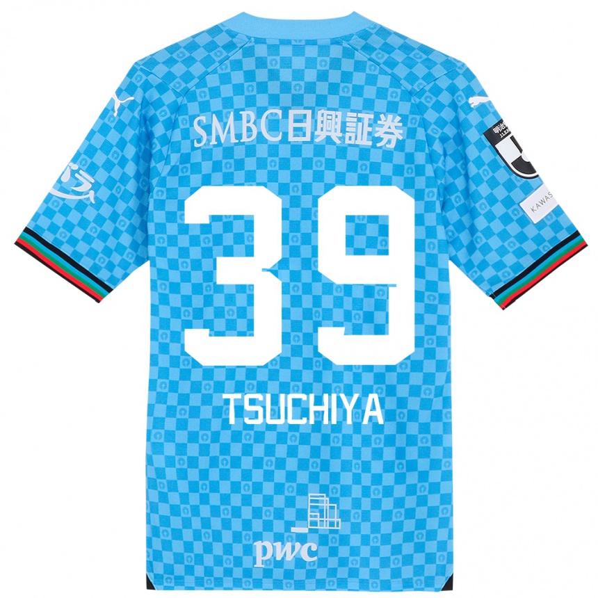 Enfant Football Maillot Kaito Tsuchiya #39 Bleu Azur Tenues Domicile 2024/25 Canada