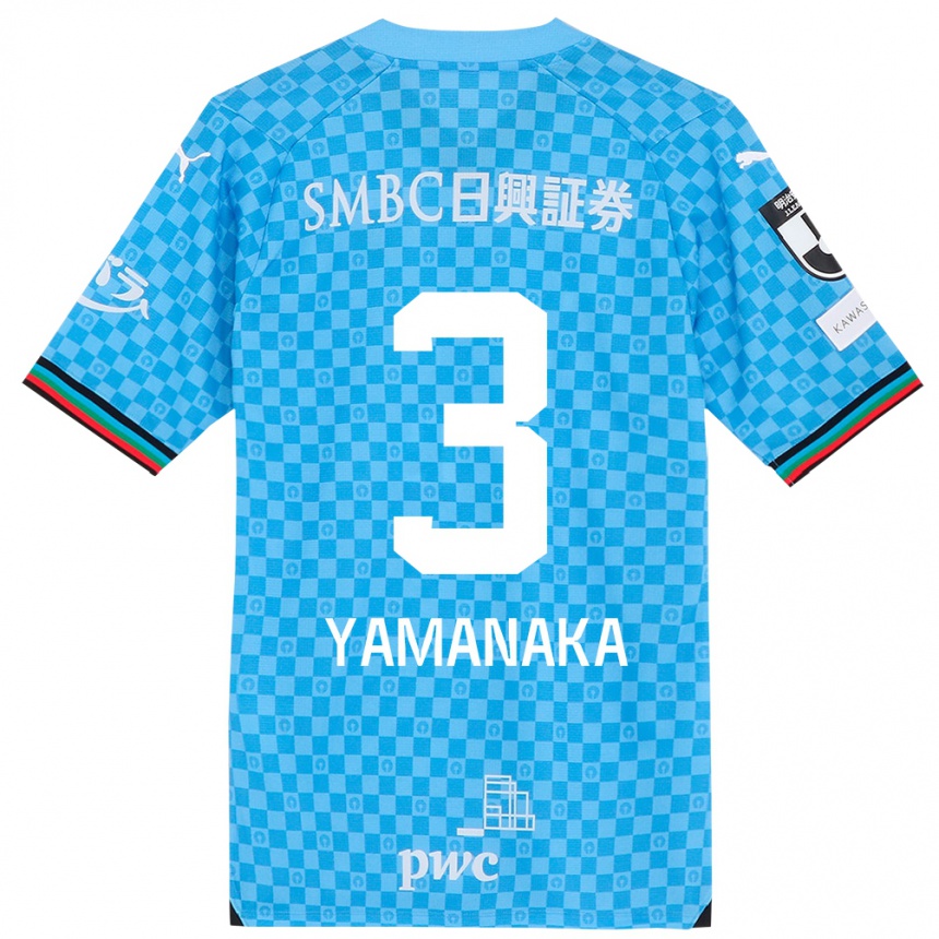 Kids Football Daiki Yamanaka #3 Azure Blue Home Jersey 2024/25 T-Shirt Canada