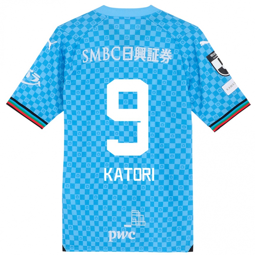 Kids Football Takeshi Katori #9 Azure Blue Home Jersey 2024/25 T-Shirt Canada