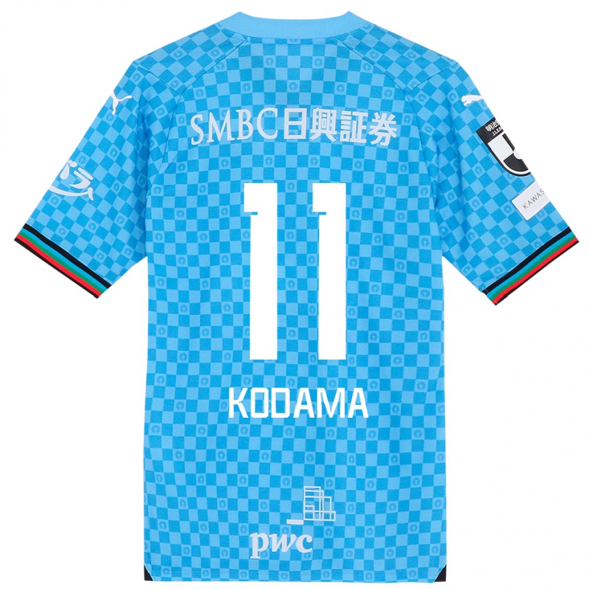 Kids Football Shotaro Kodama #11 Azure Blue Home Jersey 2024/25 T-Shirt Canada