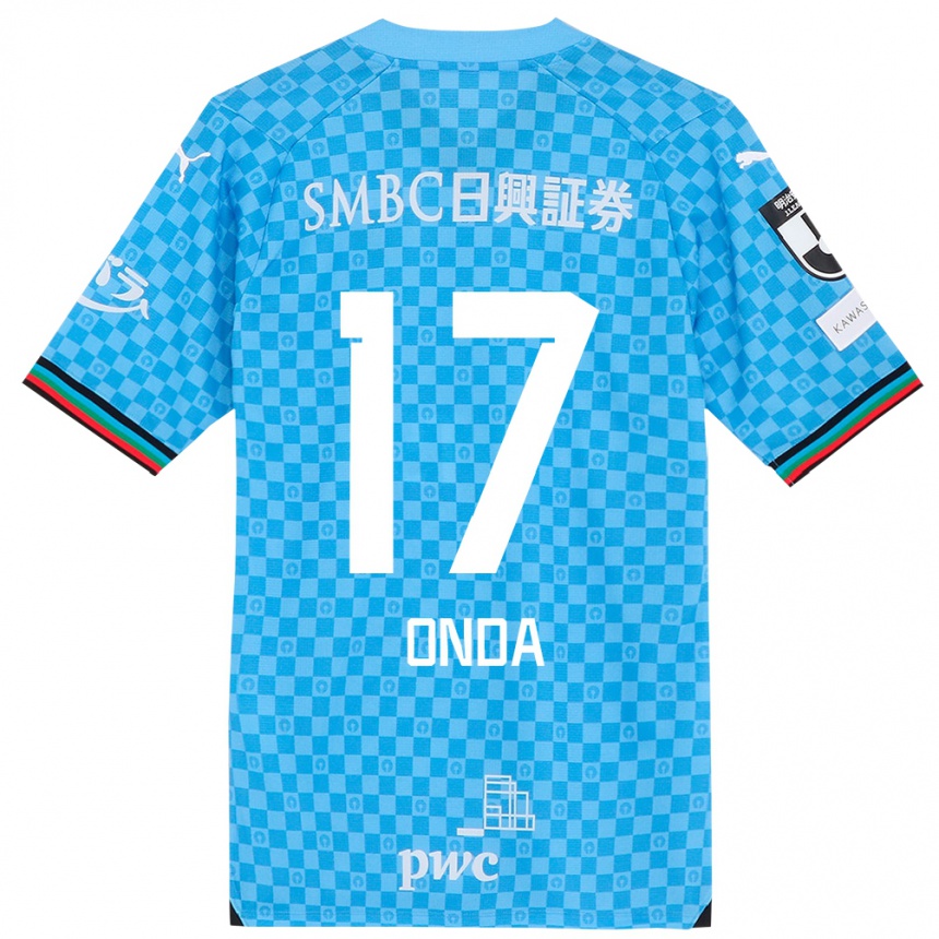 Kids Football Yutaro Onda #17 Azure Blue Home Jersey 2024/25 T-Shirt Canada