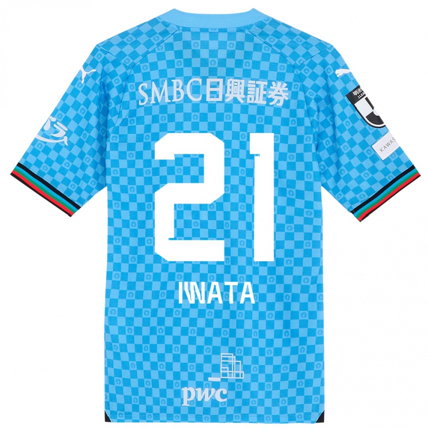 Kids Football Kantaro Iwata #21 Azure Blue Home Jersey 2024/25 T-Shirt Canada