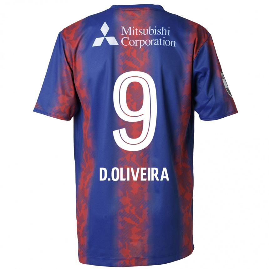 Kids Football Diego Oliveira #9 Blue Red Home Jersey 2024/25 T-Shirt Canada