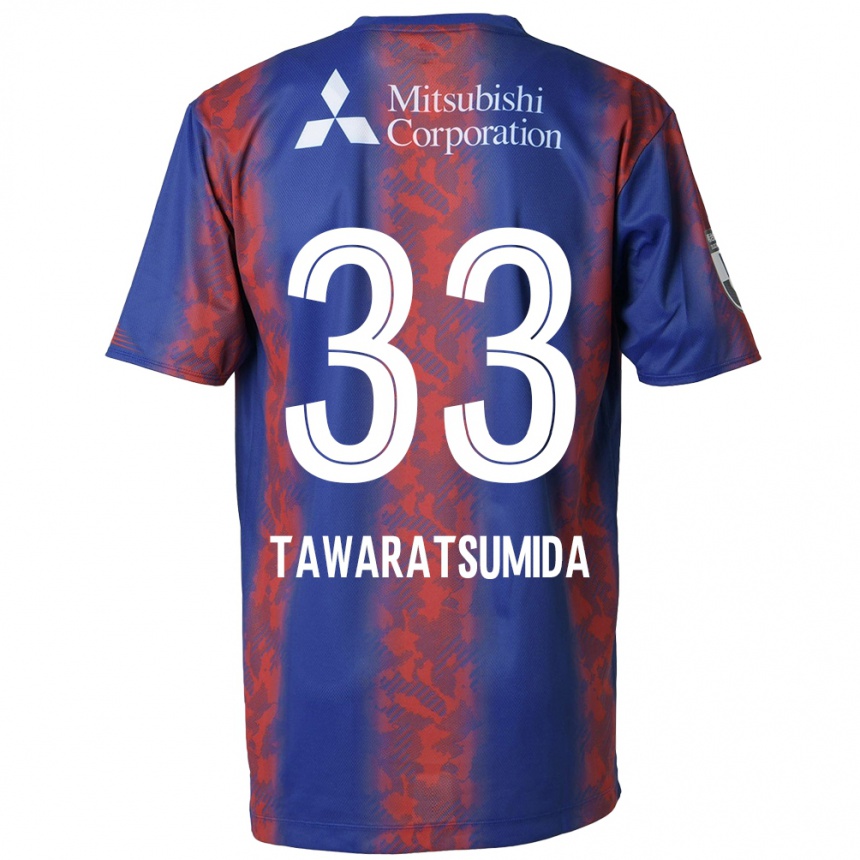 Enfant Football Maillot Kota Tawaratsumida #33 Bleu Rouge Tenues Domicile 2024/25 Canada