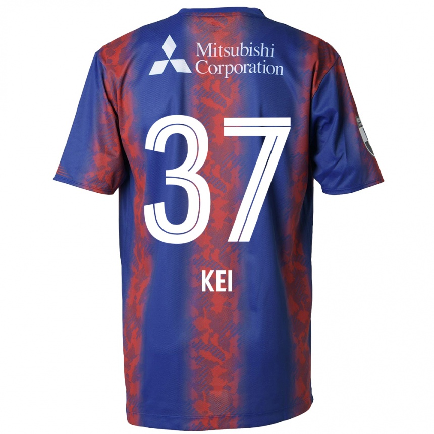 Kids Football Kei Koizumi #37 Blue Red Home Jersey 2024/25 T-Shirt Canada